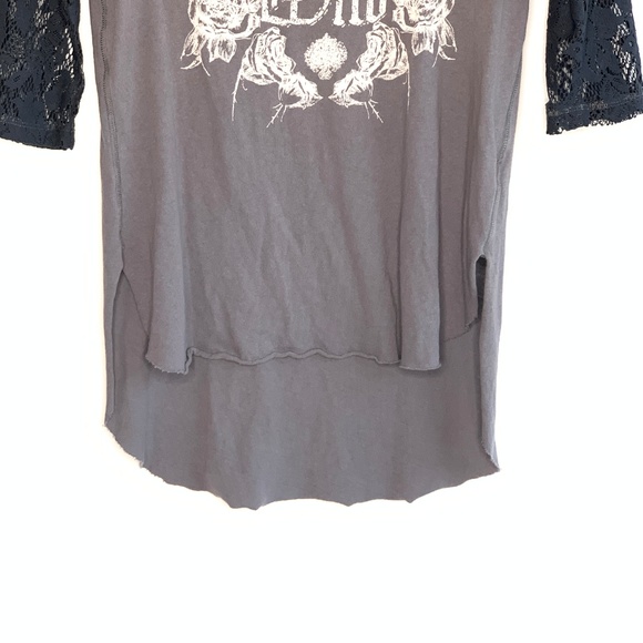 [Free People] Flying Wild Lace Tee - Picture 4 of 8